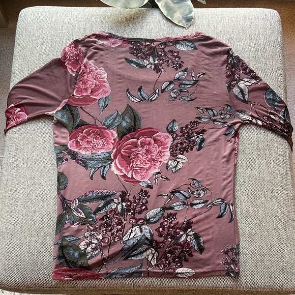 Y2K Vintage Sheer “Night Garden” Floral Top, Circa 2005 - Picture 11 of 16